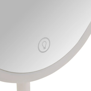 Miroir lumineux L19cm blanc