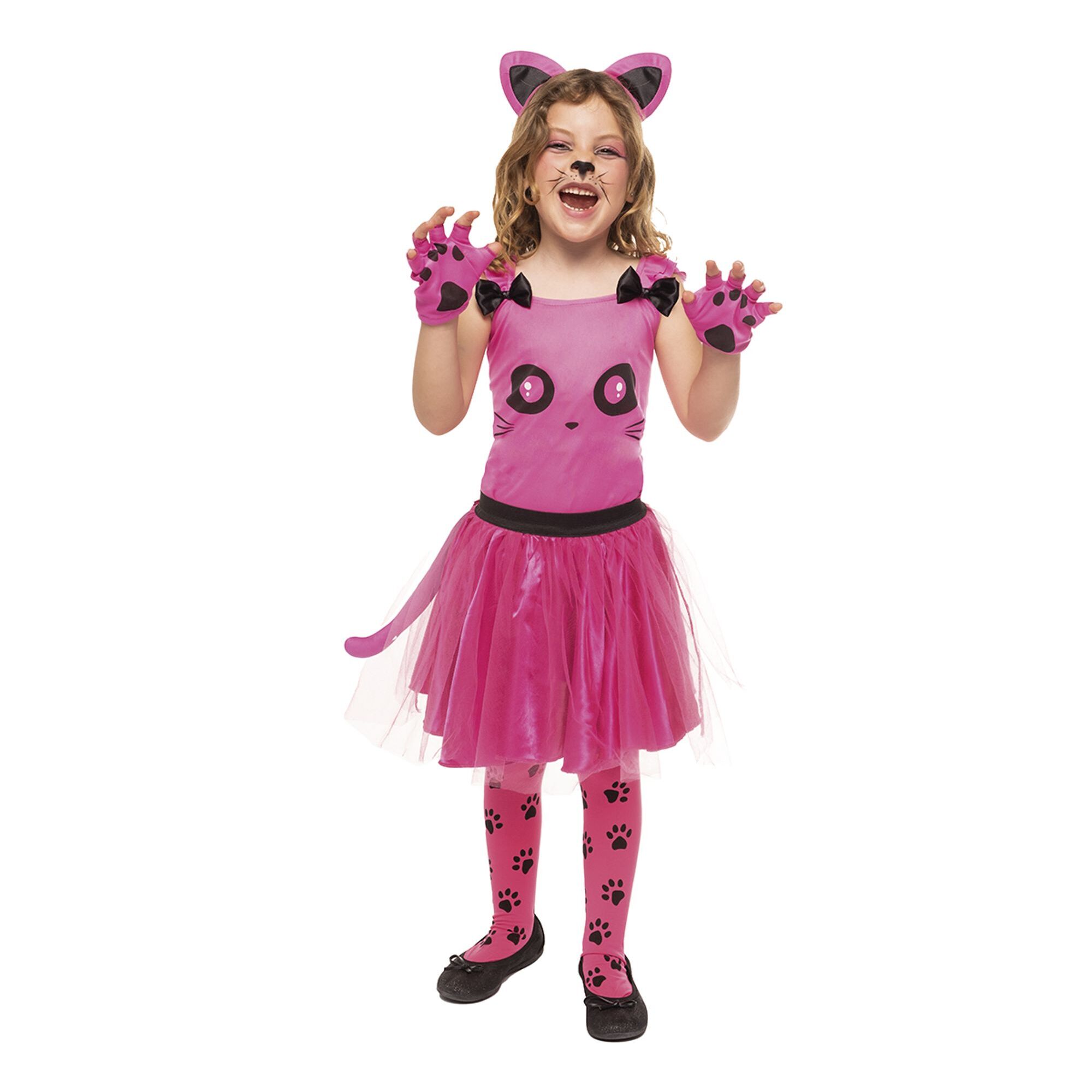 DISFRAZ GATITA ROSA INF