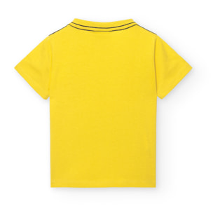 Camiseta niÃ±o, estampado, mangas cortas, amarillo