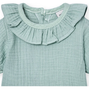 Body bebé manga corta cuello bambula