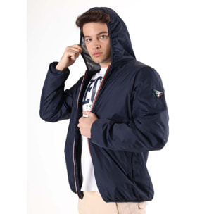 Giacca K-Way con cappuccio e zip Leone Basic