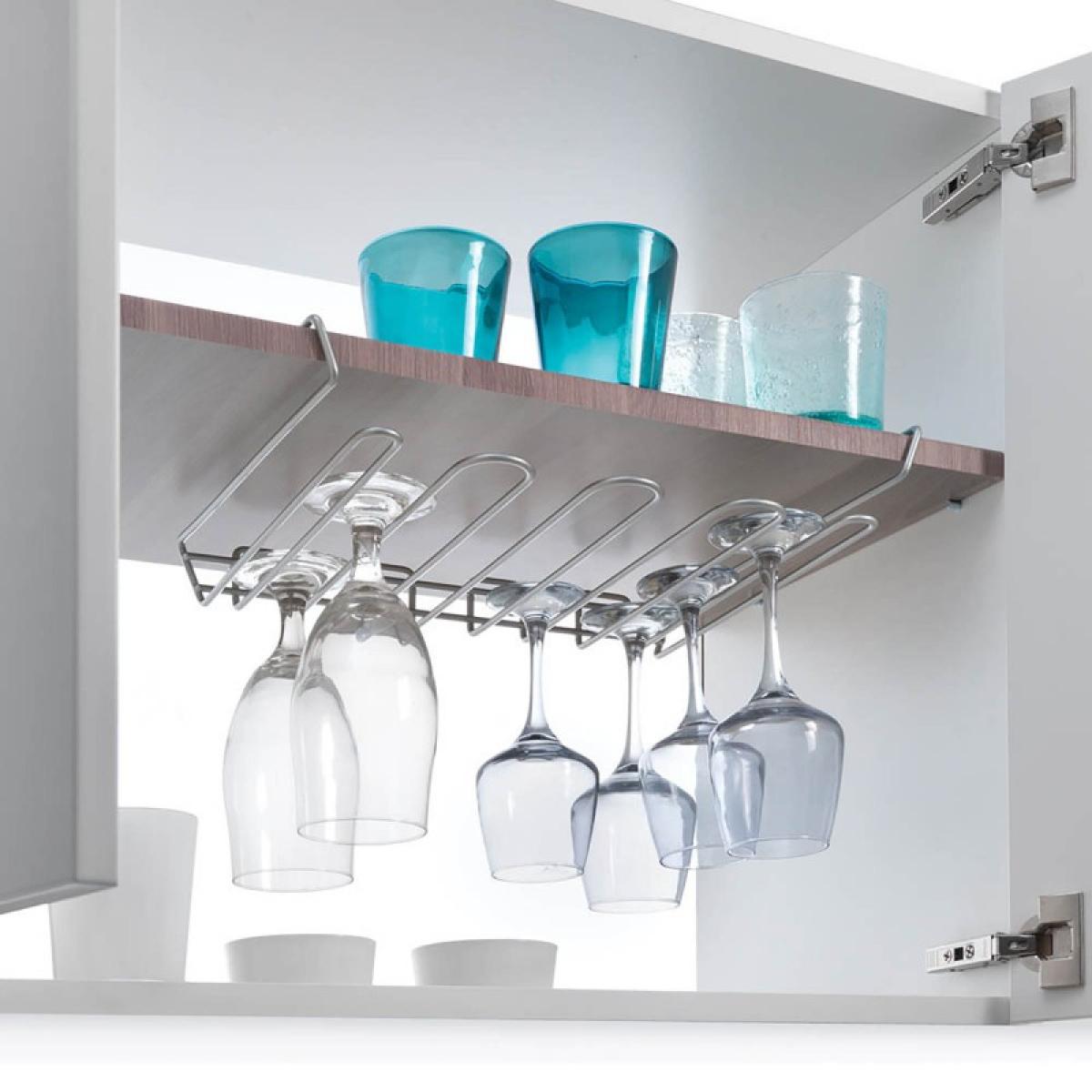 Metaltex Colgador para Copas MY CRISTAL de Metaltex. Acabado Polytherm® Color Plateado