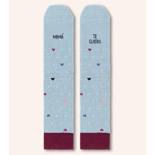 Calcetines "Mamá, te quiero" Corazones