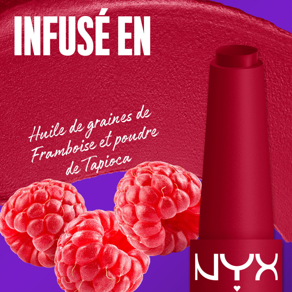NYX Professional Makeup Fat Matte Rouge à Lèvres Mat Crémeux Scarlet Snuggles