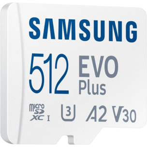 Carte Micro SD SAMSUNG 512Go Evo plus avec adaptateur