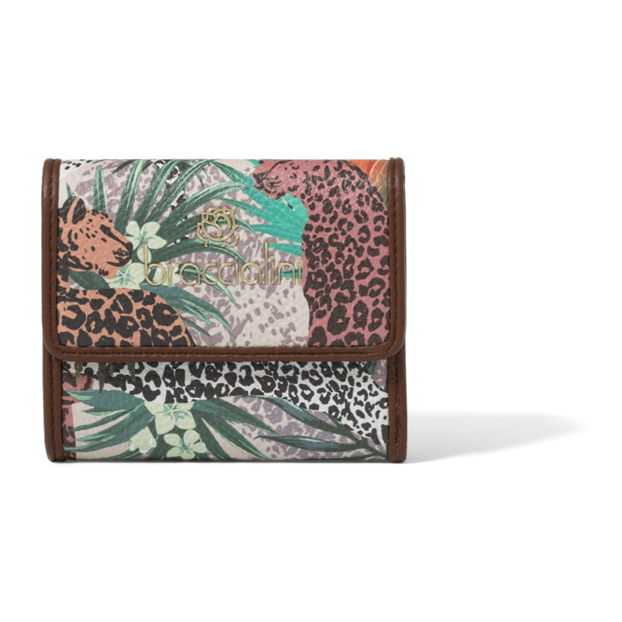 Portafoglio  da donna In Poliestere e Poliuretano Prodotto artigianale 11x8,5x4 cm