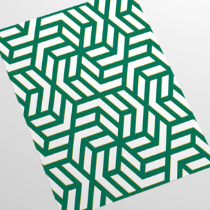 Carta da Parati Geometrica Verde