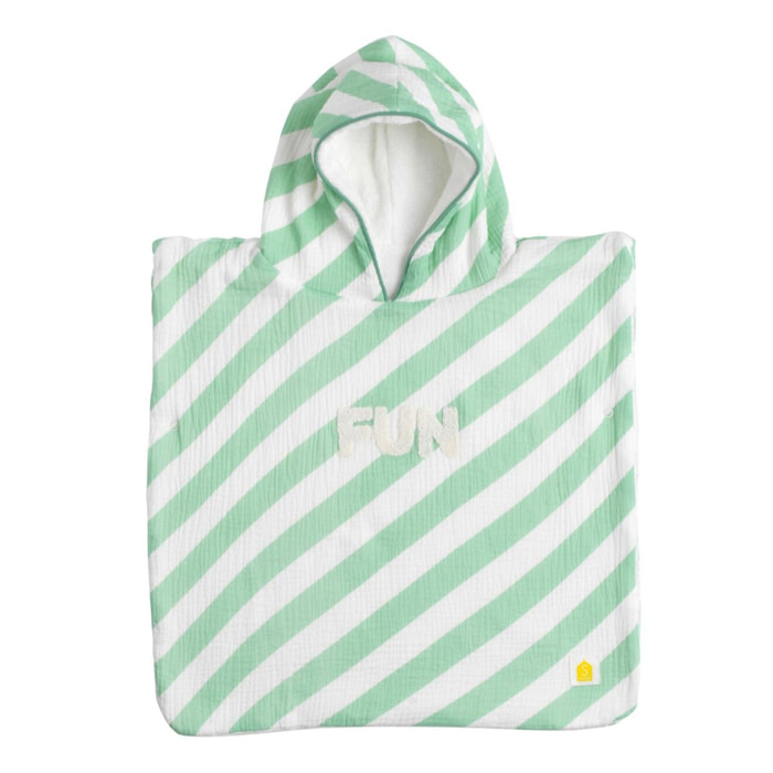 Poncho de bain bébé en coton
