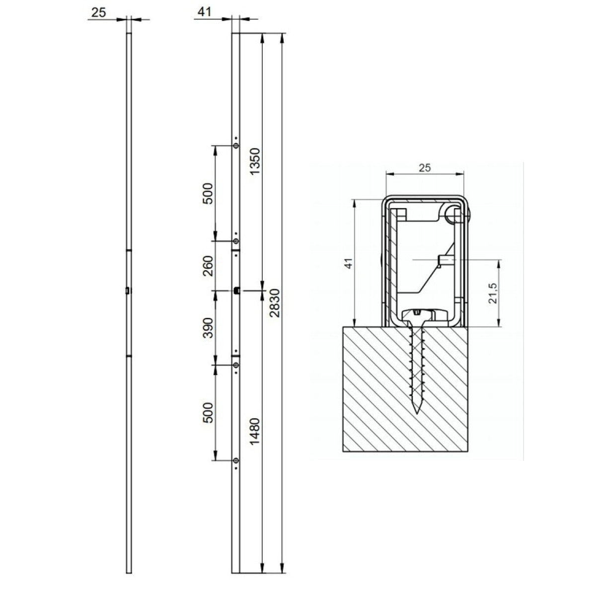 Serrure PROTECTIVE 41 HDI+ 4 points GA 65x35 Vis 70 ASSA ABLOY 4 Clés - Gris Muze Chromé velours - Gauche - 28492000