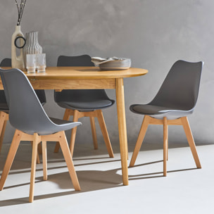 Chaise scandinave bois de hêtre (lot de 6) NILS
