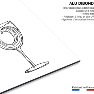 Tableau vin des landes Tableau alu Dibond