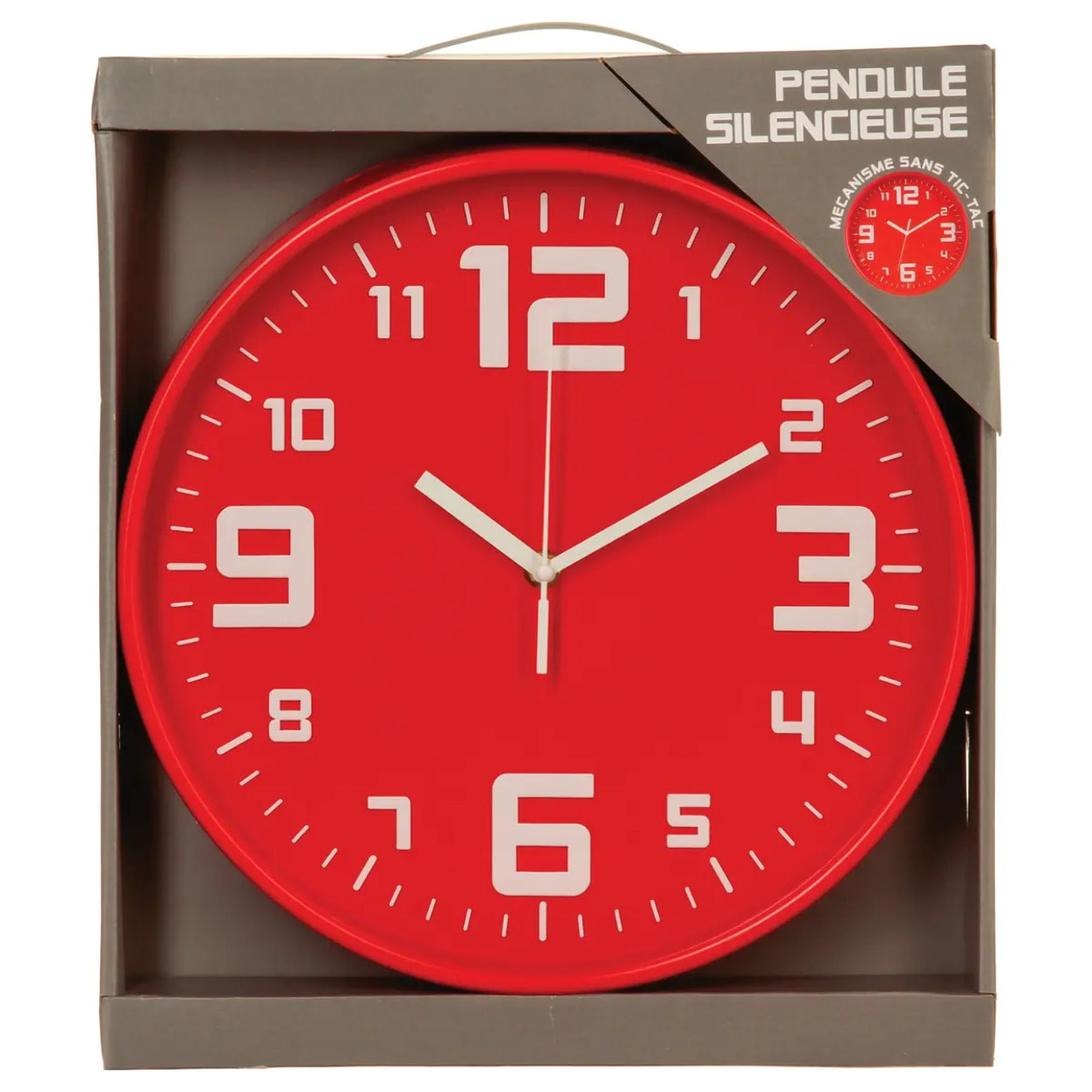 Horloge silencieuse - verre - D30 cm