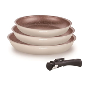 Batterie 4 pièces crème