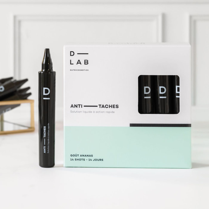 Solution liquide anti-tâches - Shots goût ananas 14 jours