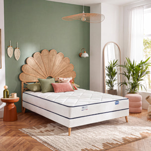 Ensemble L'EVIDENT, matelas ressorts ensachés , ferme, H23 + sommier