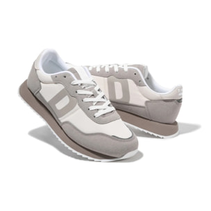 Zapatillas Deportivas Casual de Hombre  535 Nylon Blanco / Gris D.Franklin