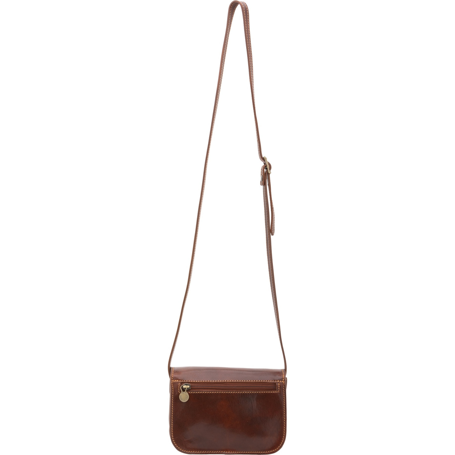 Borsa a tracolla da donna - Modello False - Vera pelle - 19.0 x 13.0 x 9.5 cm
