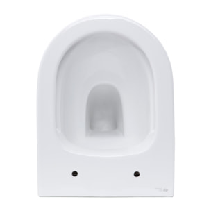 Pack WC bâti-autoportant + WC SAT sans bride + Abattant SoftClose + Plaque blanche (SMART-Infinitio-M270)