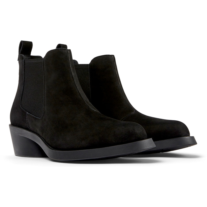 Botines - CAMPER Bonnie - Negro - Cuero Nubuck
