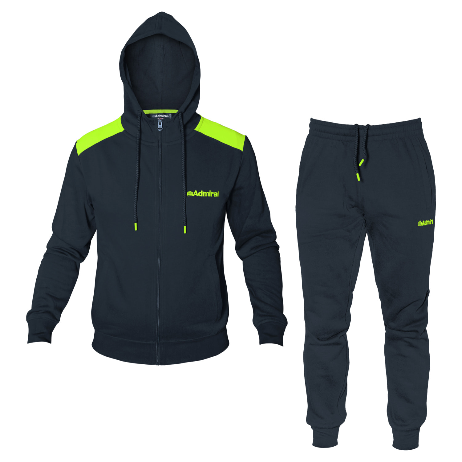 Tuta Uomo ADMIRAL Cotone Felpato Zip Cappuccio