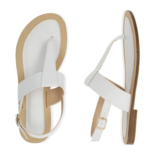 Sandalias chanclas blancas