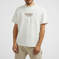 GUESS Originals - T-shirt Brent - 100% coton - blanc