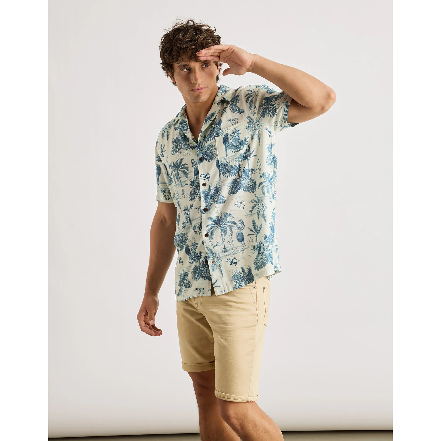 Camisa Manga Corta Azul - Papan