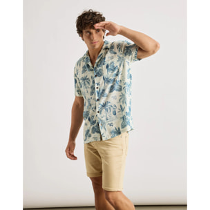 Camisa Manga Corta Azul - Papan