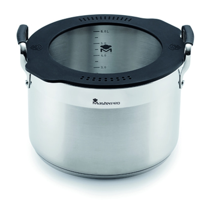 CACEROLA 24CM ACERO INOX IND C/TAPA SMART MP