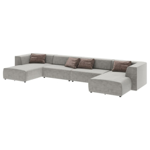 Canapé 2 angles Infinity gris XXL 4 assises Kare Design