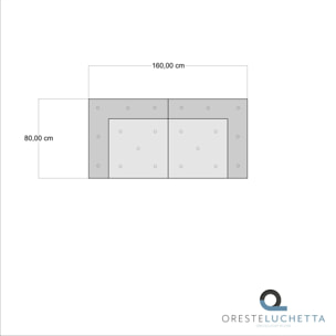 Tomasucci Canapé 2 places YARA BASE Multicolore