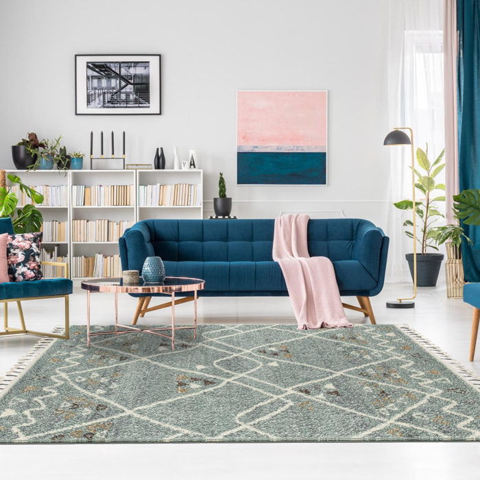 Tapis berbère tissé motif saharien DUJE