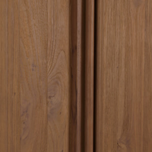 SIXTINE - Armoire 2 portes 90x200cm en bois de teck recyclé