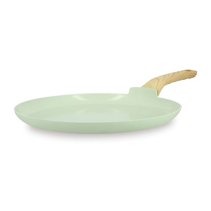 Crêpière 26cm avec revêtement céramique céladon - tous feux COLORAMA