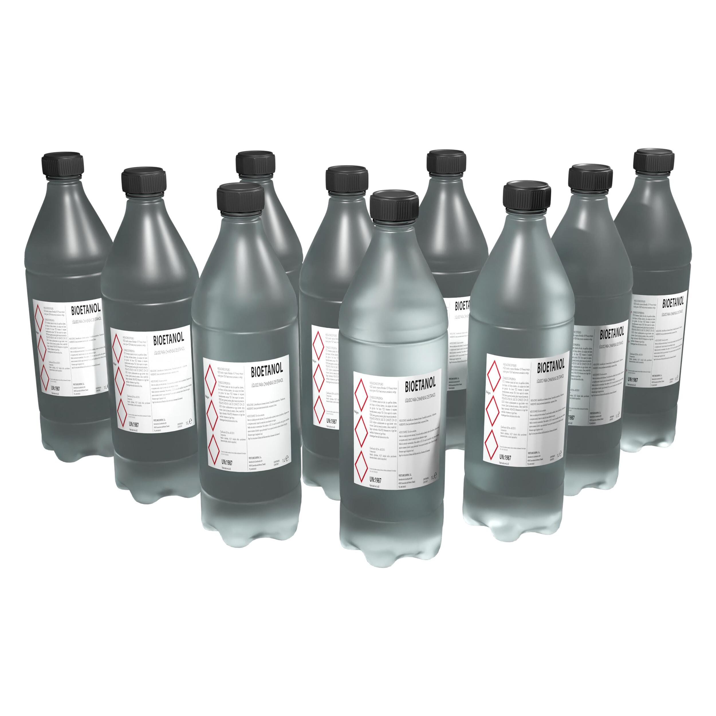 Combustible Etanol de origen natural aroma neutro formato Caja 12 Botellas de 1L cada una BOT-12F PURLINE  W