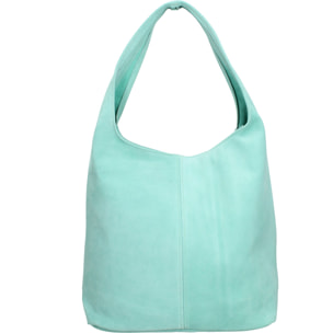 Borsa a mano da donna Made in Italy - Modello Valeria Chic - 100% pelle - 40.0 x 35.0 x 15.0 cm