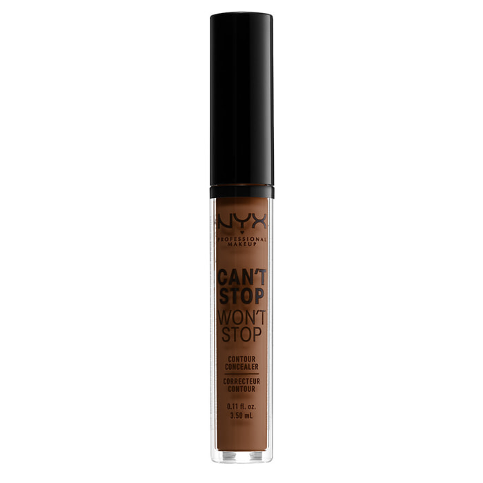 NYX Professional Makeup Anti-Cernes et Correcteur Can't Stop Won't Stop Contour Concealer Mocha