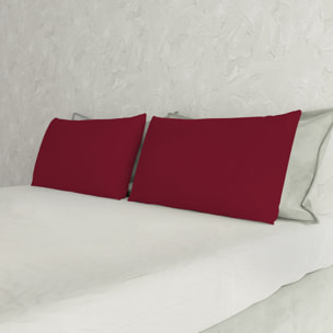COPPIA FEDERE MAX COLOR, 100% Cotone, Made in Italy - BORDEAUX