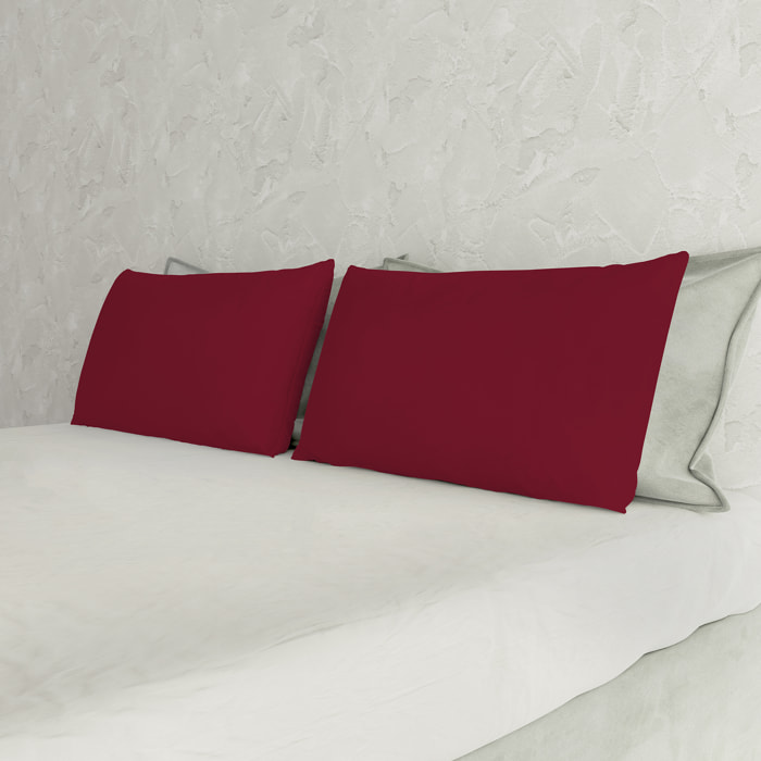 COPPIA FEDERE MAX COLOR, 100% Cotone, Made in Italy - BORDEAUX