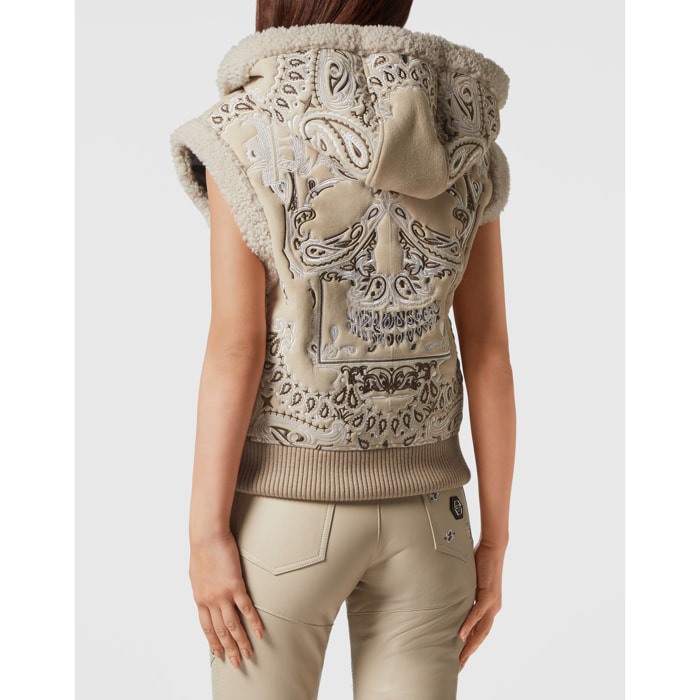 PHILIPP PLEIN Chaleco de piel PAISLEY