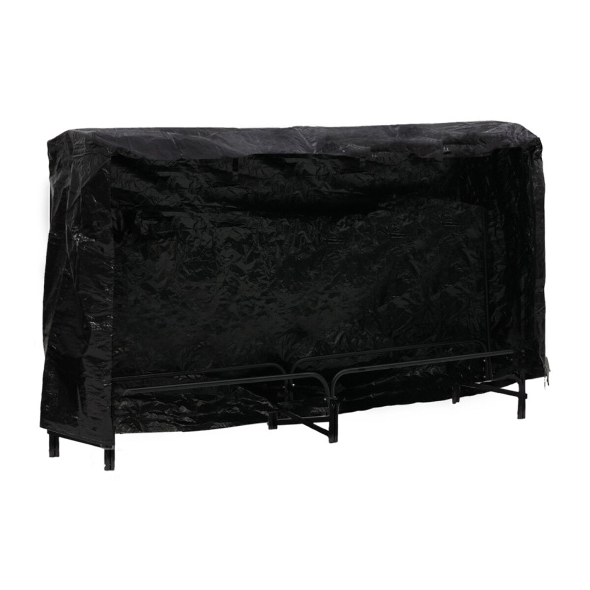 Serre-bûches métal avec housse de protection noire