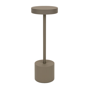 Well Home Lámpara de Mesa color Taupe con 24 luces LED blanco cálido con 3 modos de iluminación Ø8x34,2cm