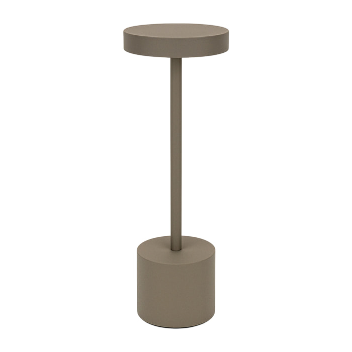 Well Home Lámpara de Mesa color Taupe con 24 luces LED blanco cálido con 3 modos de iluminación Ø8x34,2cm