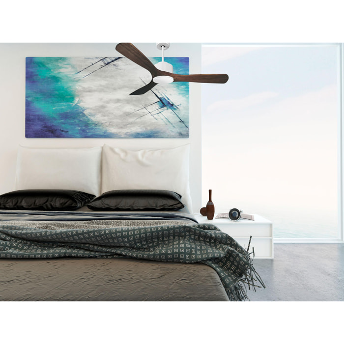 Ventilateur de plafond ø132 cm avec Wifi Réversible Hypersilence 40   W Blanc