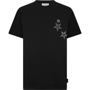PHILIPP PLEIN Round Neck T-Shirt Stars Studs