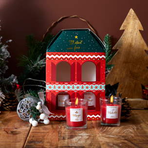 Bougie Parfumee X4 Maison Noel Tradi