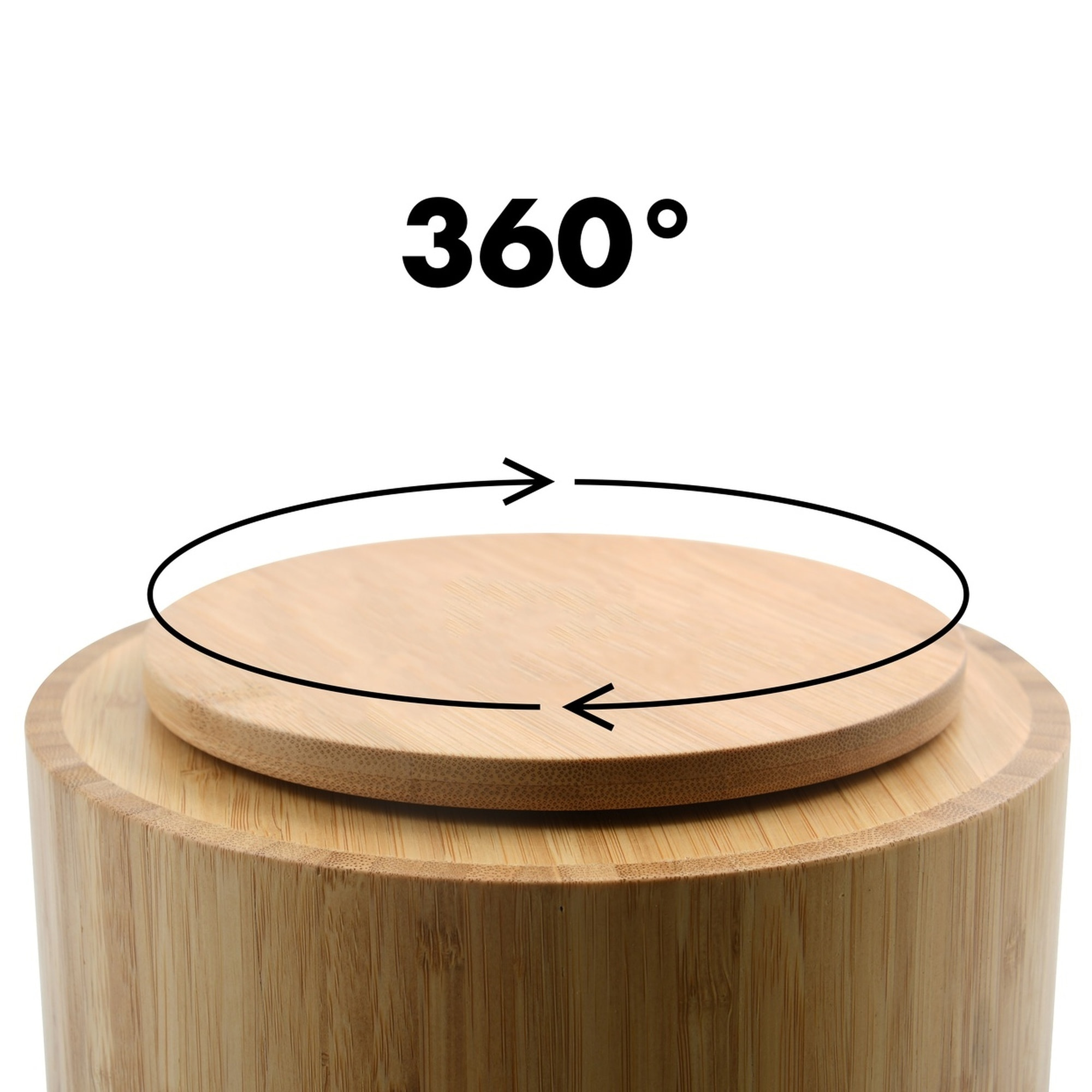 Organizador giratorio de Bambú 20x5,3cm siendo versátil y funcional