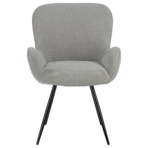 Chaise en chenille grise EVA