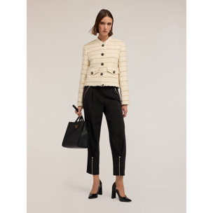 Motivi - Chaqueta de tejido bouclé con botones - Beige