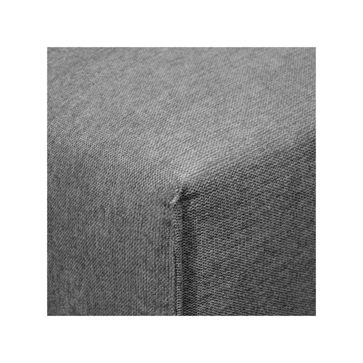 Pouf en tissu gris pour canapé modulable - FINN
